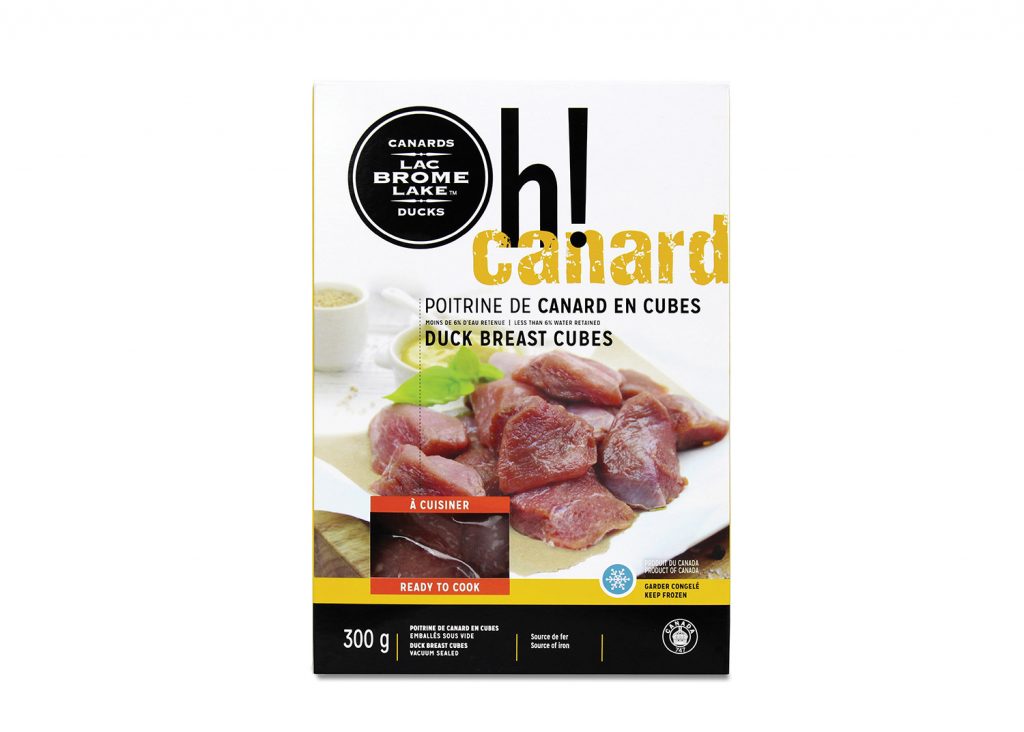 Poitrine de canard en cubes