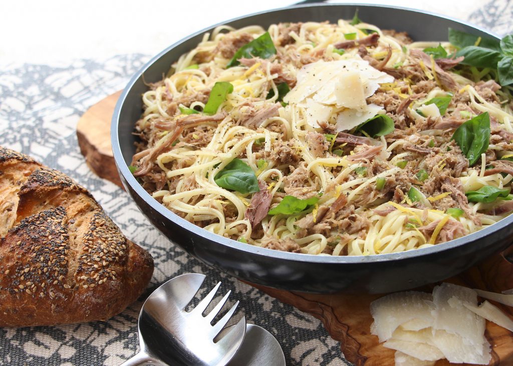 pâtes au confit citronné