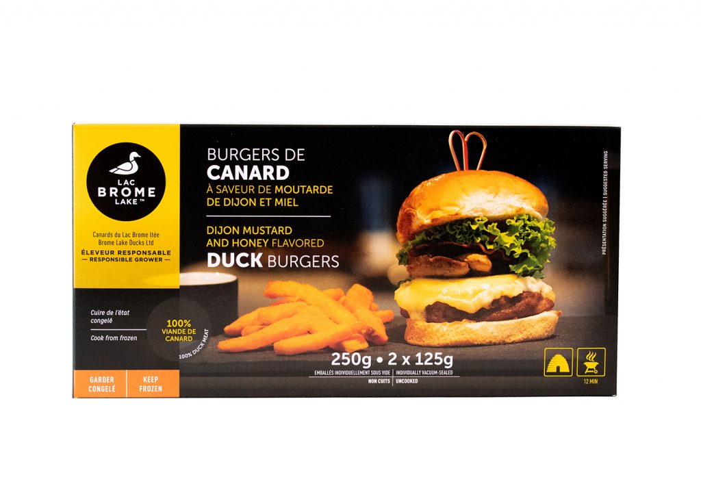 burger de canard moutarde miel