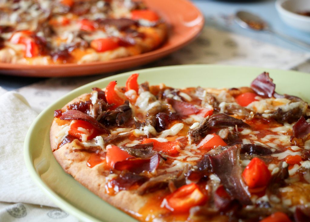 pizza BBQ canard