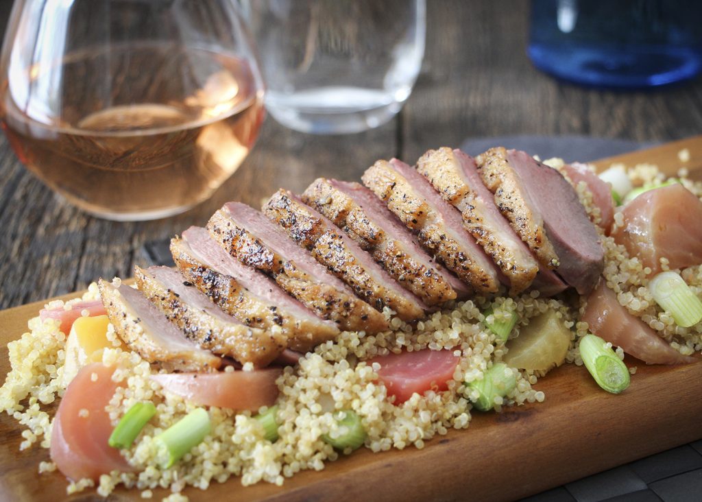 poitrine de canard sur quinoa