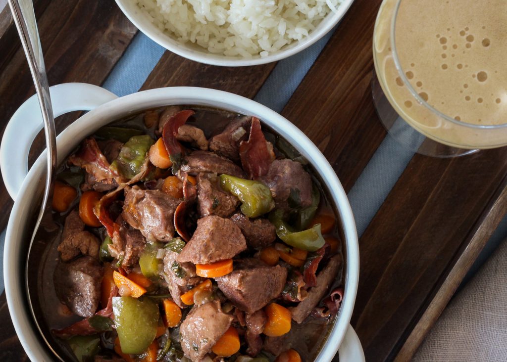 ragoût de canard à la bière noire