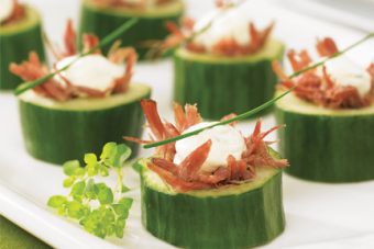 bateau concombre confit de canard