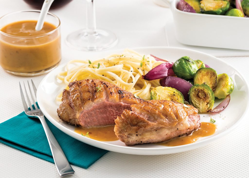 poitrine de canard bourbon érable
